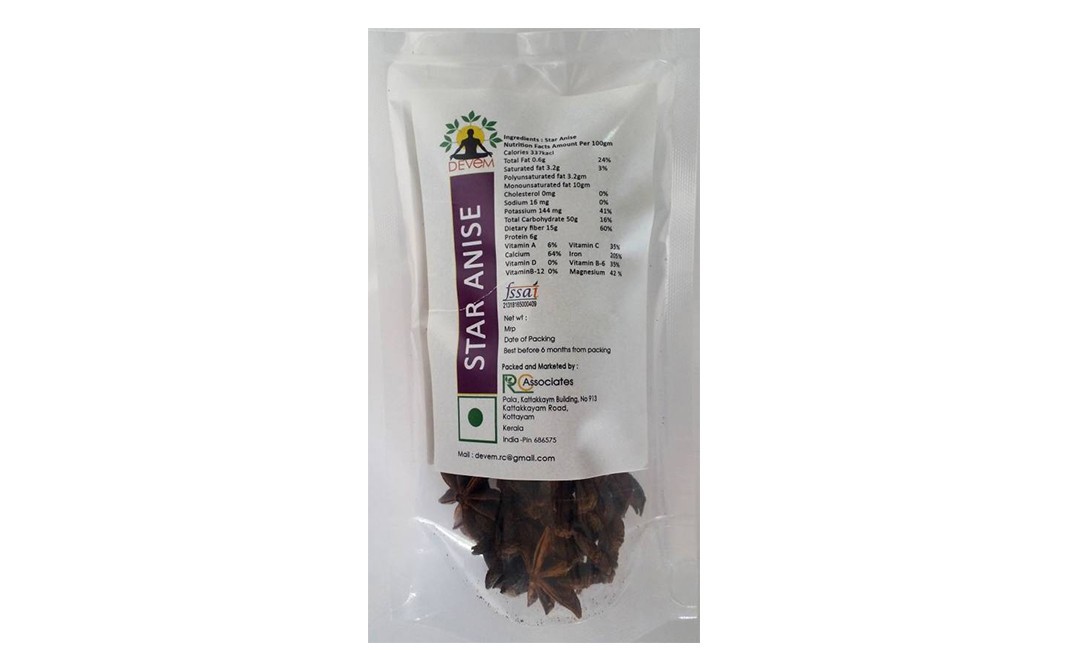 Devem Star Anise    Pack  100 grams
